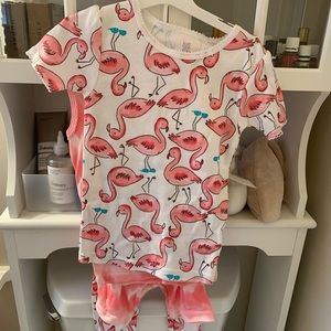 BNWT Flamingo Pajamas 2 pair